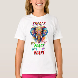 T-shirt Simple Et En Paix Avec Mon Coeur