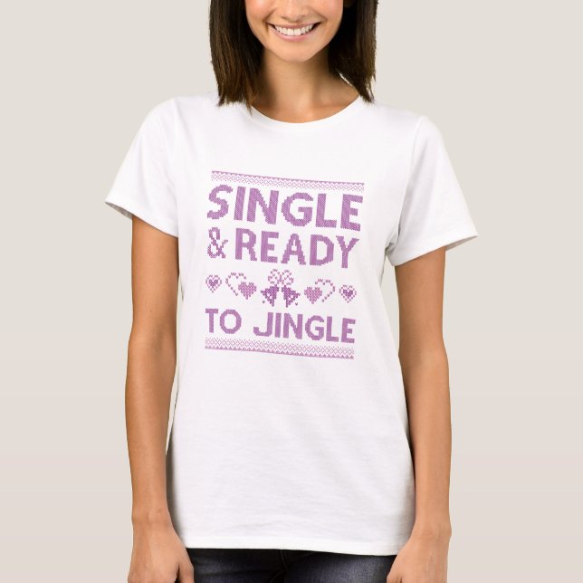 T-shirt Simple Et Prêt À Jingler (Devant)