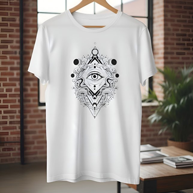 T-shirt Simple Illuminati Hommes | Vacances Adultes Blanc (Créateur téléchargé)