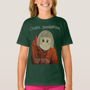 T-shirt Simple Inspiration de Visage Avec Possibilités