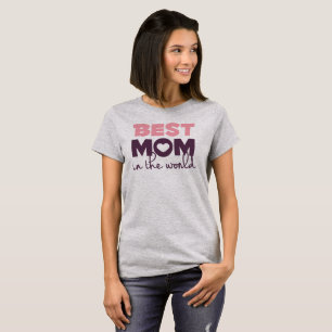 T-shirt Simple meilleure maman dans le monde Fête des mère