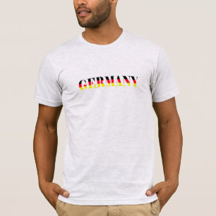 T-shirt Simple Modern Allemagne National Drapeau Souvenir