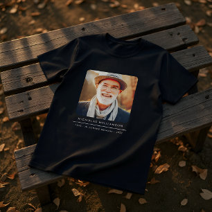 T-shirt Simple Moderne Mémorial Souvenir Photo Personnalis