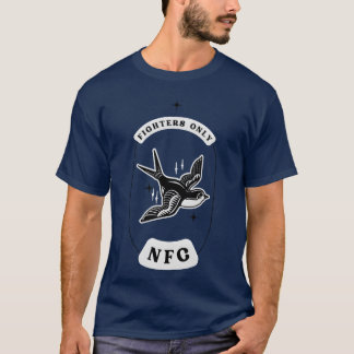 T-shirt simple oiseau NFC design fille