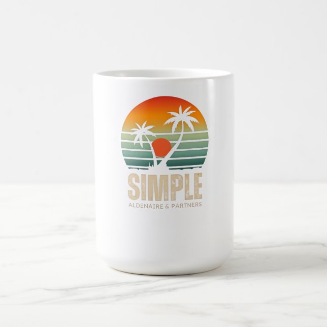 T-shirt Simple Sunset - Tropical vibes design Coffee Mug (Center)