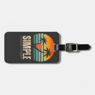 T-shirt Simple Sunset - Tropical vibes design Luggage Tag