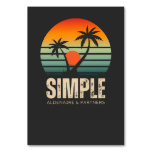 T-shirt Simple Sunset - Tropical vibes design Table Number