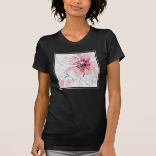T-shirt Simplement aquarelle du rose florale