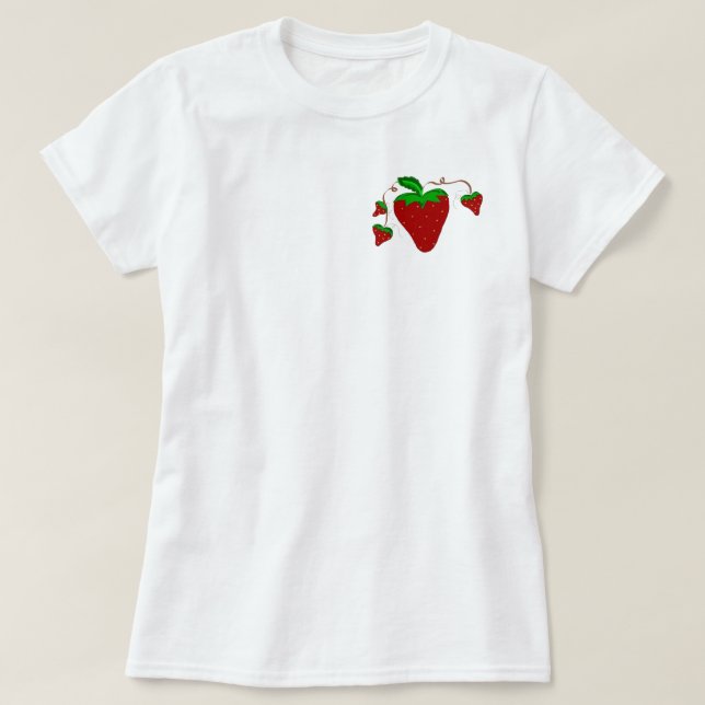 T-shirt Simplement des fraises (Design devant)