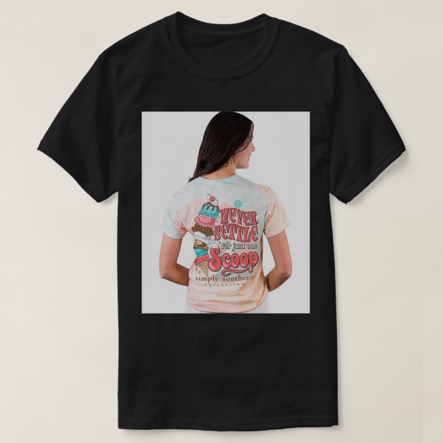 T-shirt Simplement Sud Ne jamais s'installer pour un seul  (Design devant)