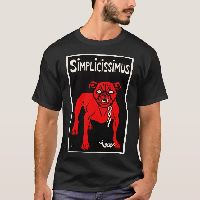 T-shirt Simplicissimus - Caricature Vintage pour chien (Devant)