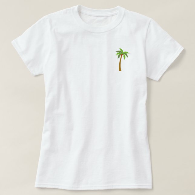 T-shirt Simplicité du logo de palmier (Design devant)