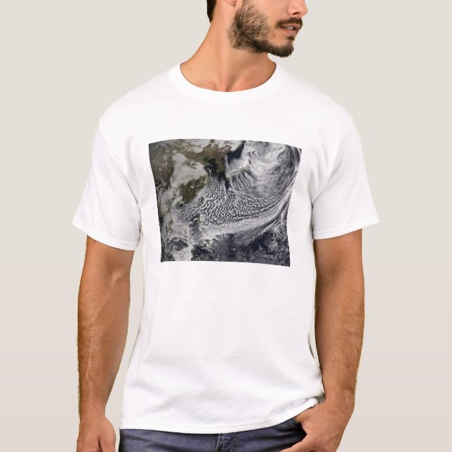 T-shirt Simulation de nuage d'une seule journée 4 (Devant)