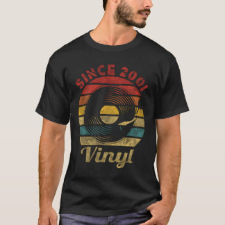 T-shirt Since 2001 Vinyl Record Collector Music