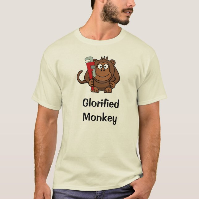 T-shirt Singe amélioré (Devant)