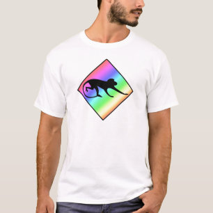 T-shirt Singe arc-en-ciel traversant