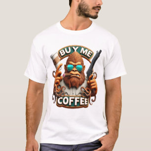 T-shirt Singe Armé De Caféine Acheter Un Café