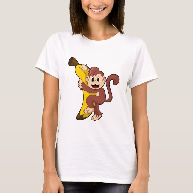 T-shirt Singe avec banane (1).PNG (Devant)