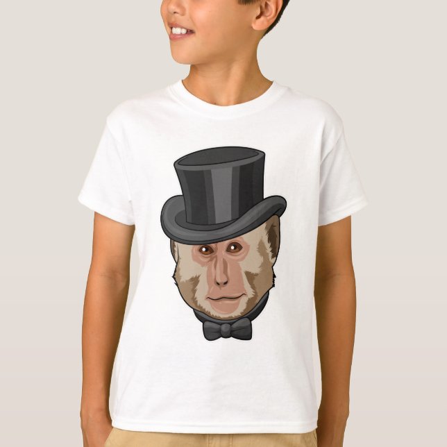 T-shirt Singe avec Cylindre (Devant)