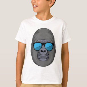 T-shirt Singe avec lunettes de soleil
