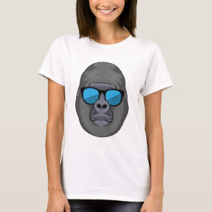 T-shirt Singe avec lunettes de soleil