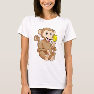 T-shirt Singe avec Popsicle