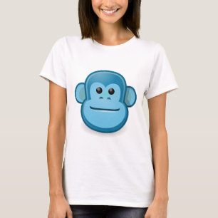 T-shirt Singe bleu