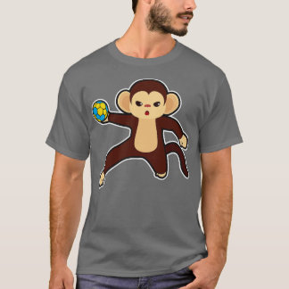 T-shirt Singe comme joueur de handball avec Handball 2