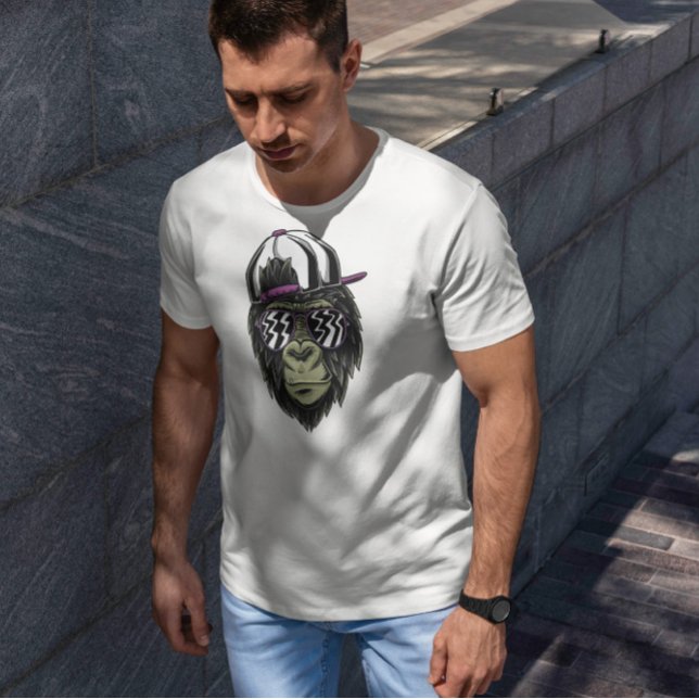 T-shirt Singe cool Avec Verres (Créateur téléchargé)