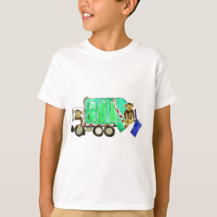T-shirt Singe de camion à ordures
