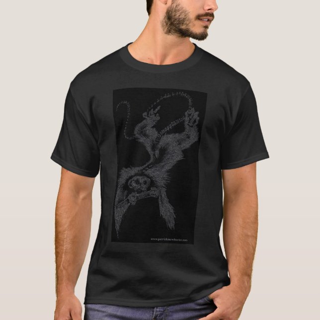 T-shirt Singe de vampires avec l'harmonica (Devant)
