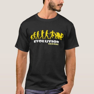 T-SHIRT SINGE DU PAYS DE GALLES DE RUGBY DE GALLOIS À DE