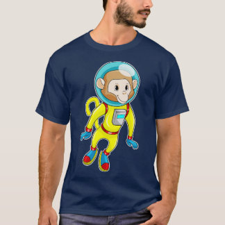 T-shirt Singe en astronaute