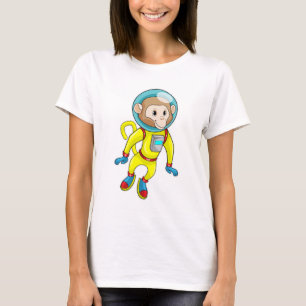 T-shirt Singe en astronaute