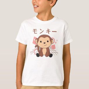 T-shirt Singe japonais Kawaii Jungle Funny Singe