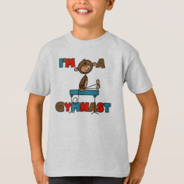 T-shirt Singe Je suis un gymnaste