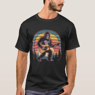 T-shirt Singe jouer classique guitare musique guitariste a
