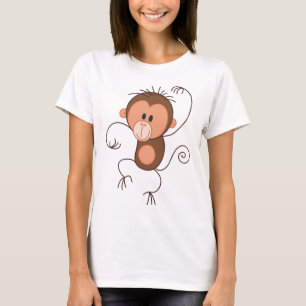 T-shirt Singe mignon de danse