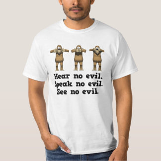 T-shirt Singe 'Ne Entends Pas le Mal'