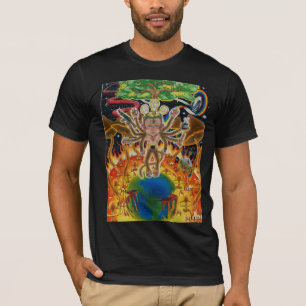 T-shirt Singe psychédélique