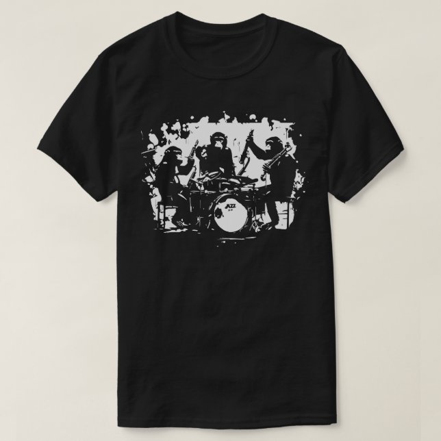 T-shirt singes de jazz (Design devant)