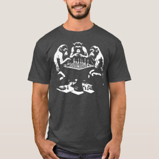 T-shirt Singes jouant aux échecs 1