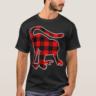 T-shirt Singes Plantés De Buffalo Rouge Ape Correspondant 