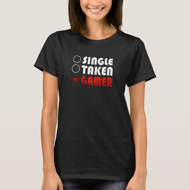 T-shirt Single Taken Gamer (Devant)