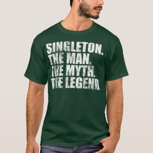 T-shirt Singleton Nom de famille Singleton nom de famille