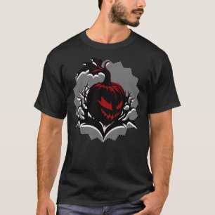 T-shirt Sinister Citrouille Éffrayant personnalisé