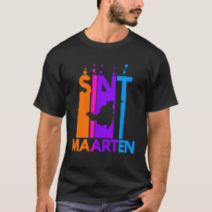 T-shirt Sint Maartin Colorful Bubbles