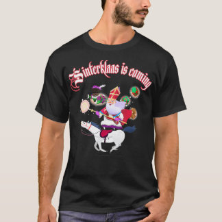 T-shirt Sinterklaas tenue de Noël zwart piet cadeau