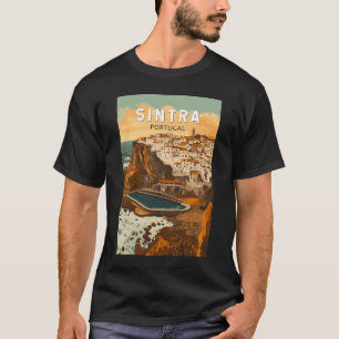 T-shirt Sintra Portugal Illustration Voyage Art Vintage