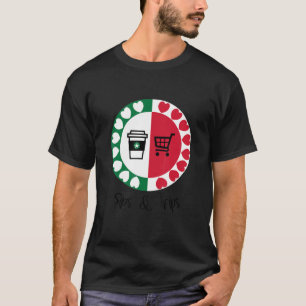 T-shirt Sips Et Voyages Café Sips Et Shopping Trips